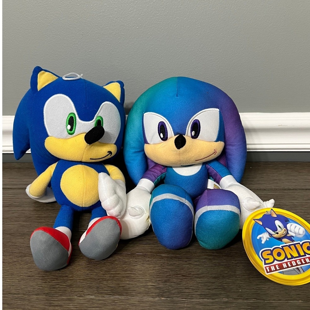 Sonic the Hedgehog Plush‎ Set of 2 Sega Stuffed Animals Toy Collectible Kids